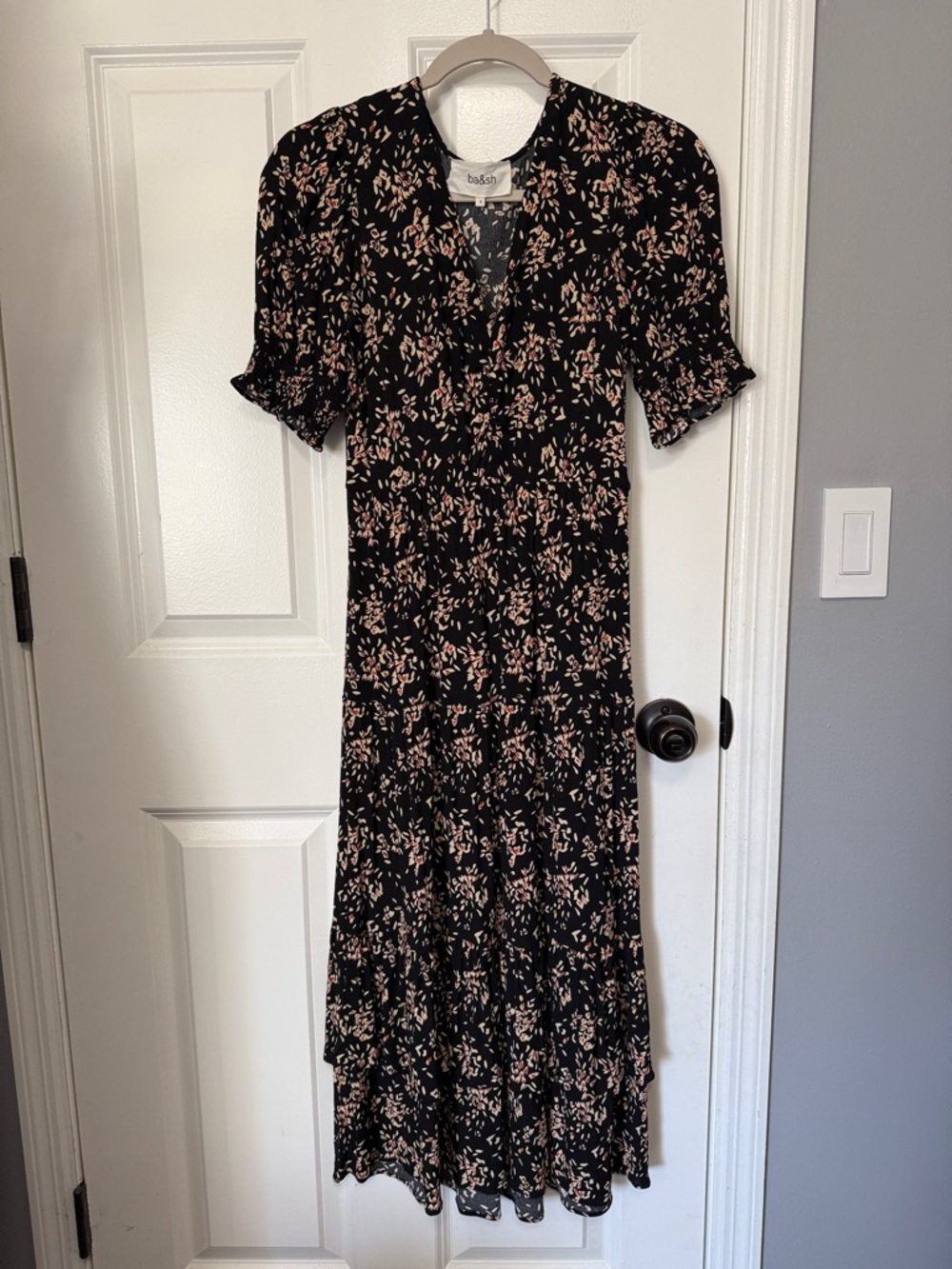 ba&sh Vika Ruffled Midi Dress - Picture 4 of 8